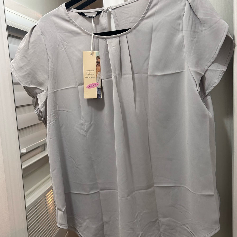 Elegant Gray Women's Top